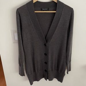 Banana Republic 100% Merino Grey Cardigan